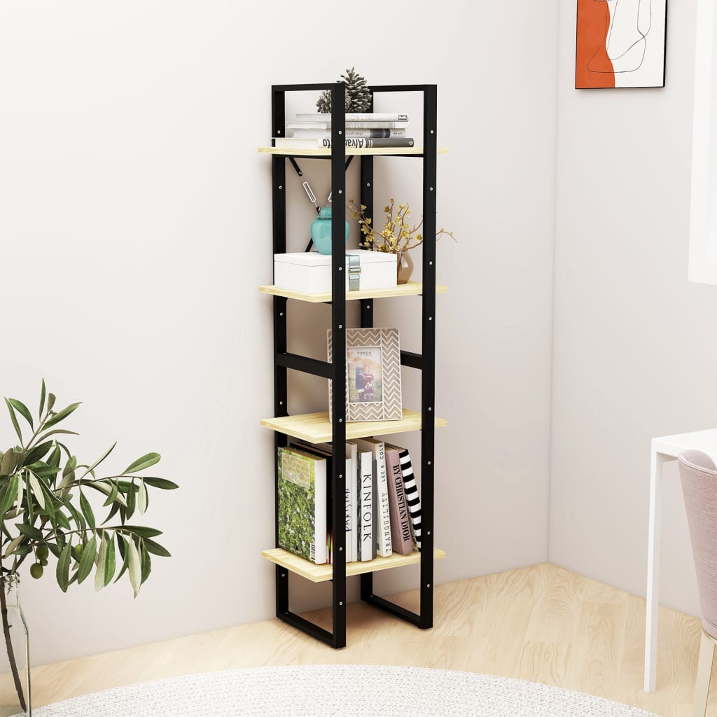 Bücherregal 2 Fächer Weiß 40x30x70 cm Holzwerkstoff