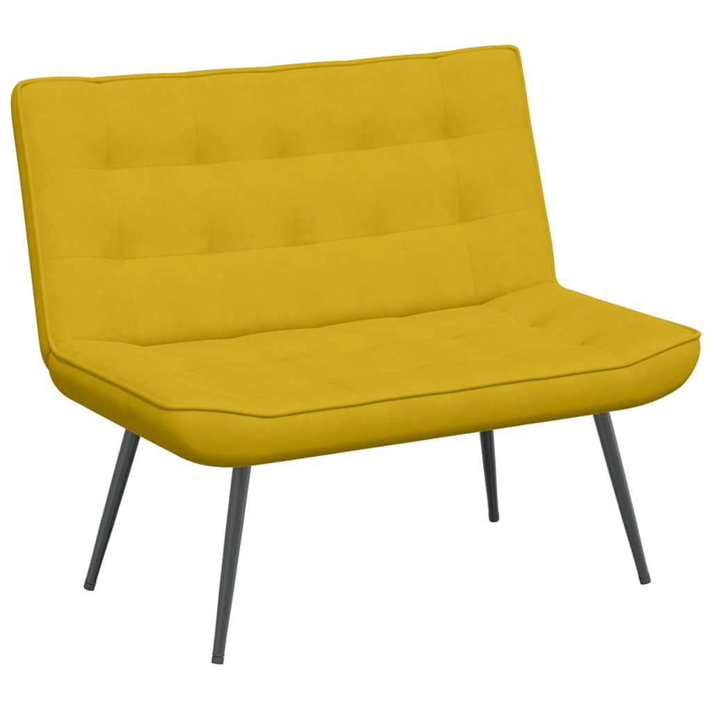 Sitzbank Hellgrau 110x74x84 cm Samt