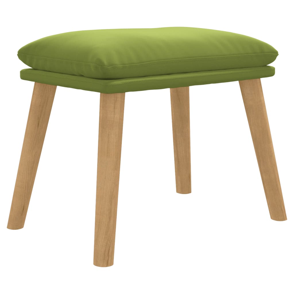 Fußhocker Hellgrau 45x29,5x35 cm Samt