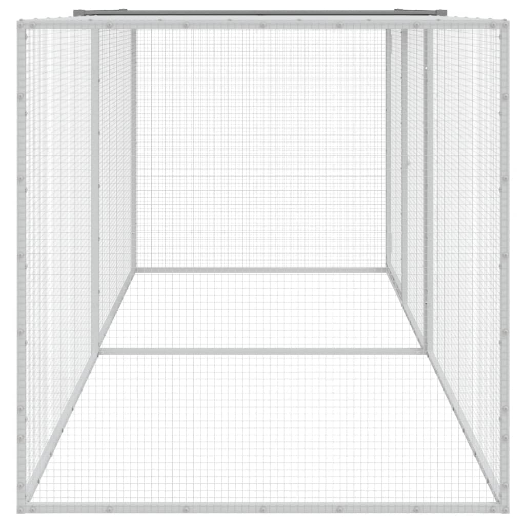 Hühnerkäfig mit Dach Anthrazit 103x98x90 cm Verzinkter Stahl