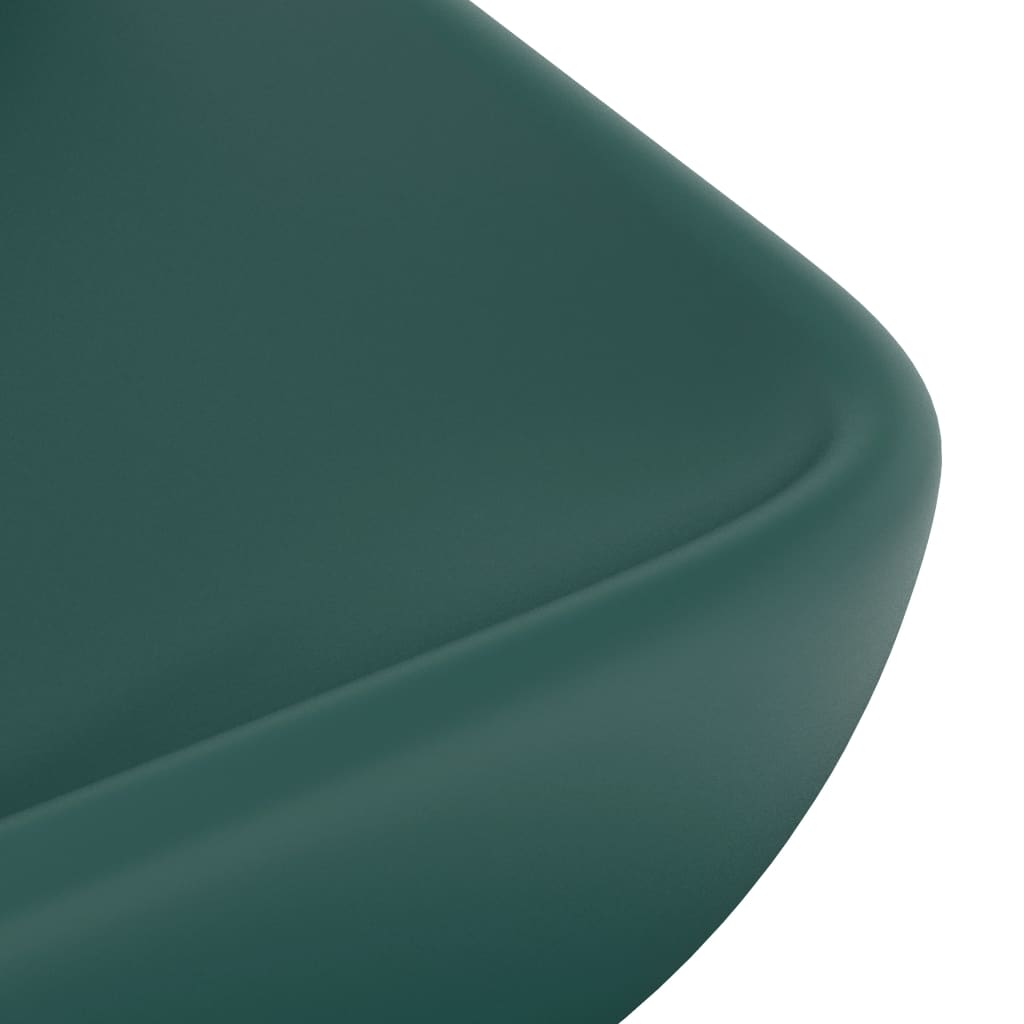 Luxus-Waschbecken Rechteckig Matt Weiß 71x38 cm Keramik