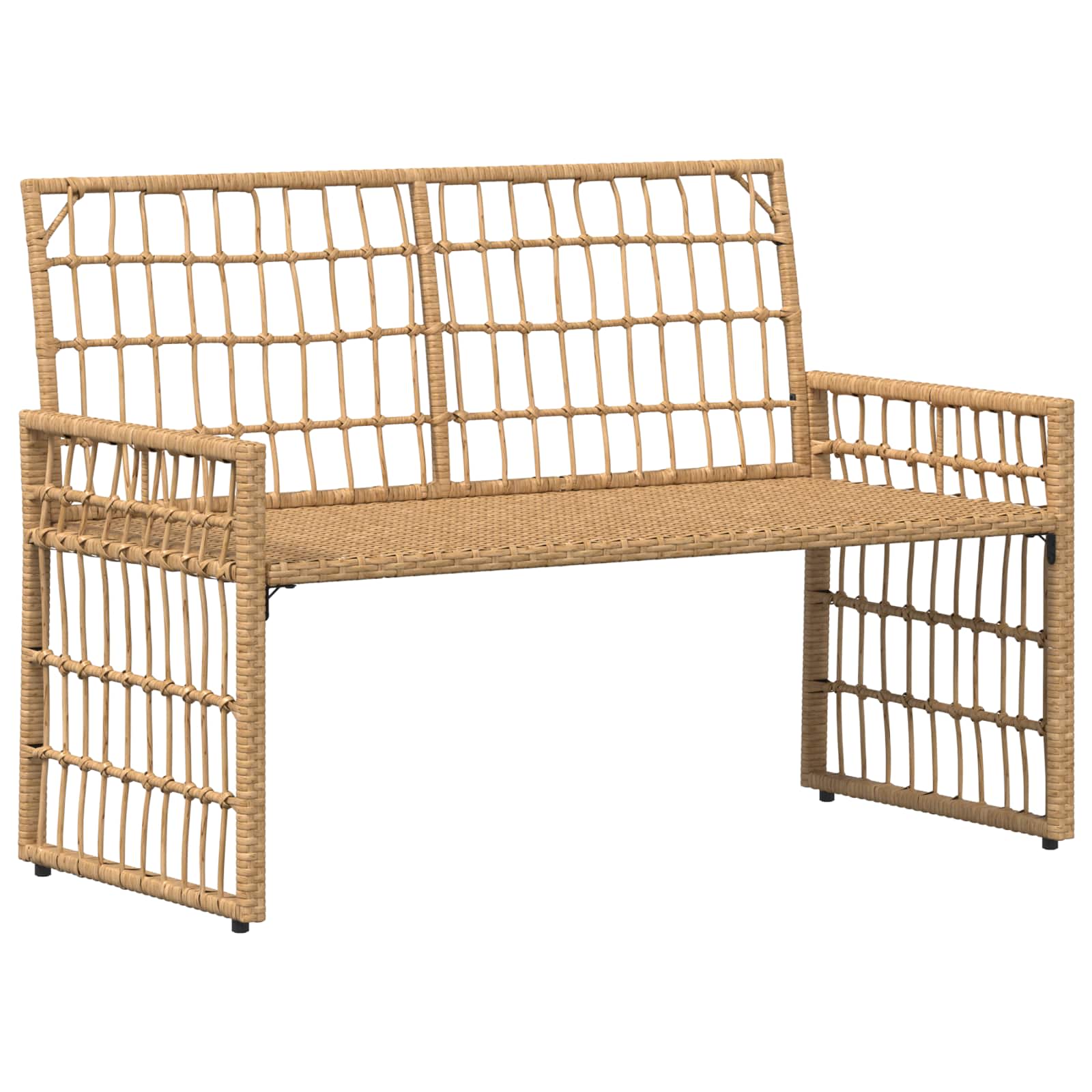 Bank Outdoor Uni Schwarz und Dunkelgrau 116 x 55 x 82 cm