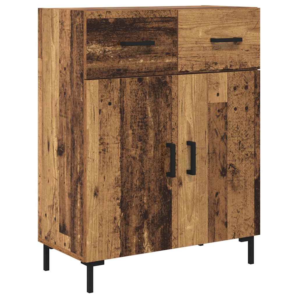 Highboard Hochglanz-Weiß 69,5x34x180 cm Holzwerkstoff