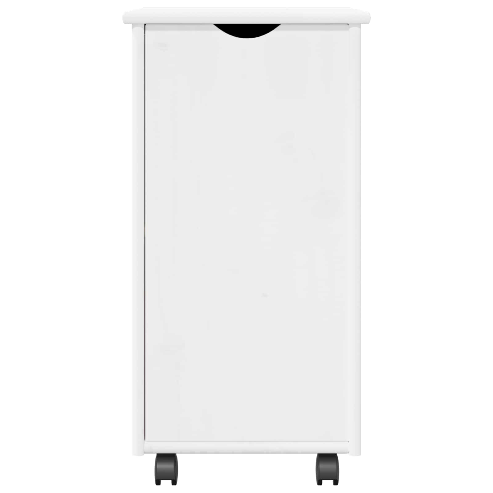 Rollschrank Honigbraun 34 x 39 x 65,5 cm Massivholz Kiefer