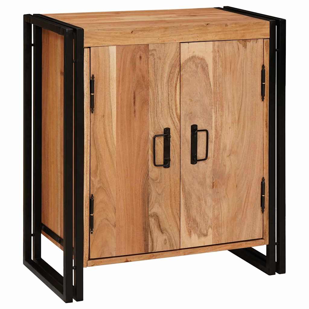 Nachttisch Braun 66 x 35 x 76 cm Massives, grobes Mangoholz