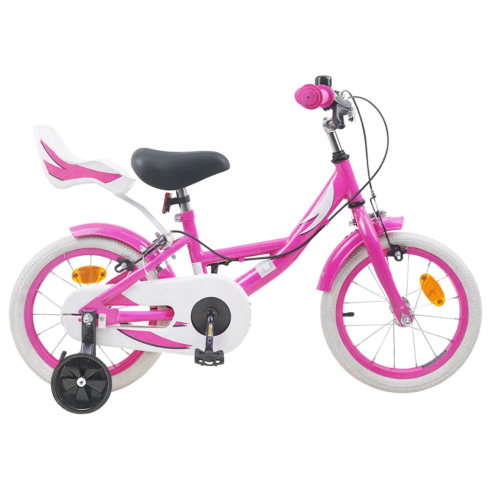 Kinderfahrrad 12 Zoll für 2-4 Jahre alt Hellrosa