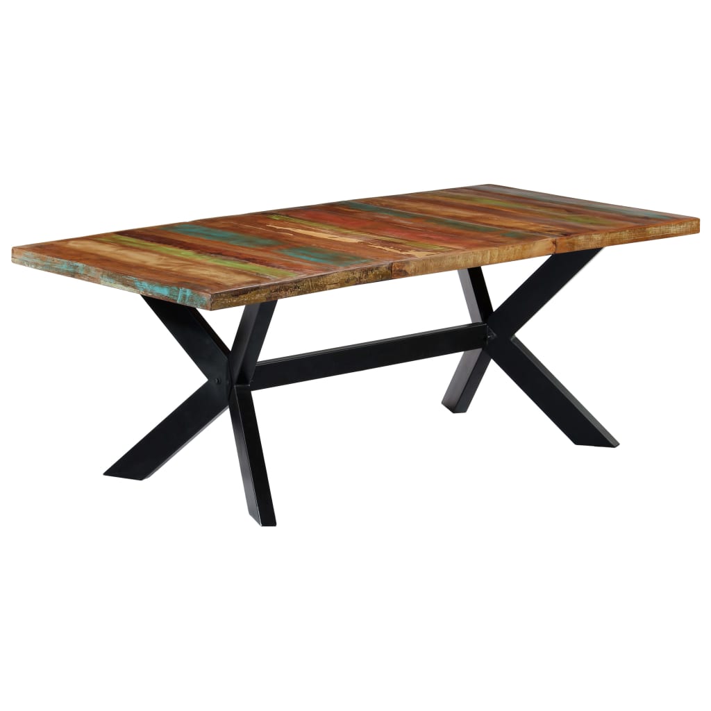 Esstisch Massivholz Mango und Stahlgestell 180 cm