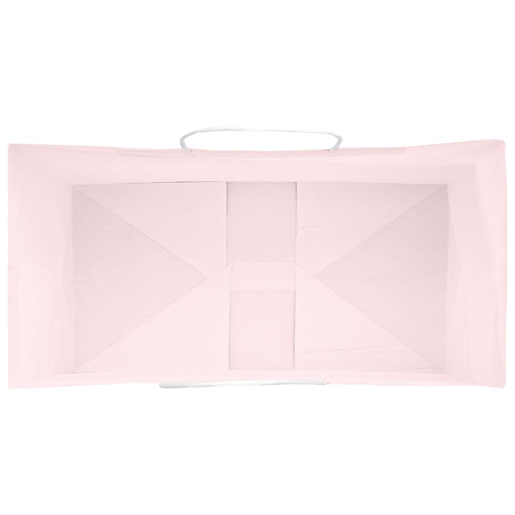 Papiertragetaschen 50 Stk. mit Henkeln Braun 21x11x36 cm