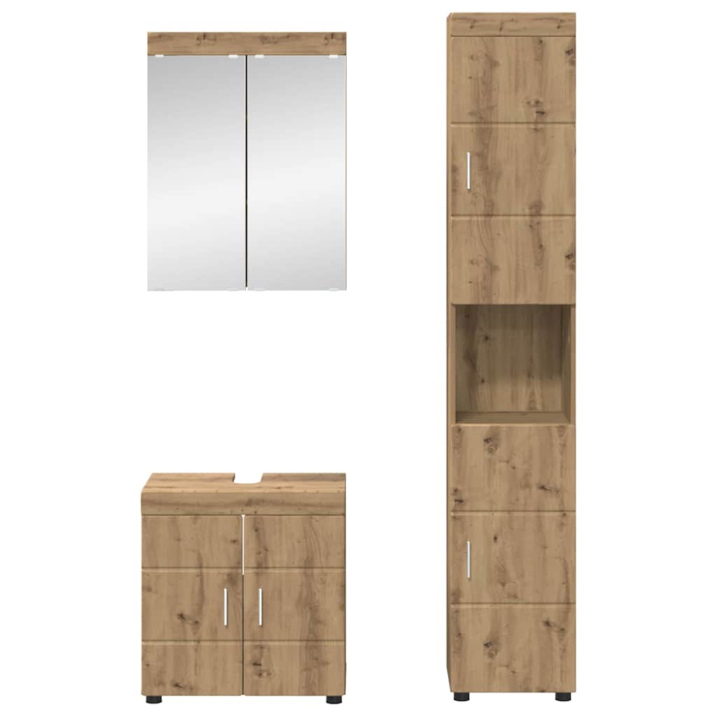 Badezimmermöbel-Set TULUM 2 pcs Weiß 60 x 34 x 63 cm