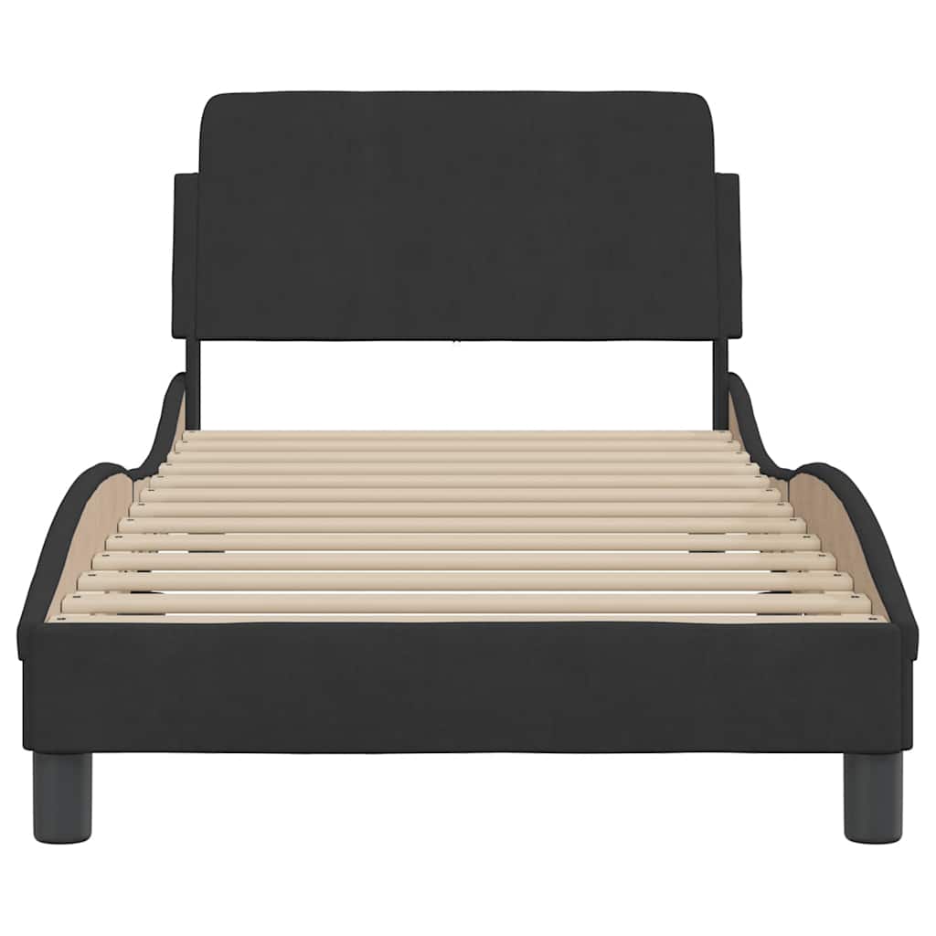 Bettgestell "Dover" Hellgrau 80x200 cm Samt