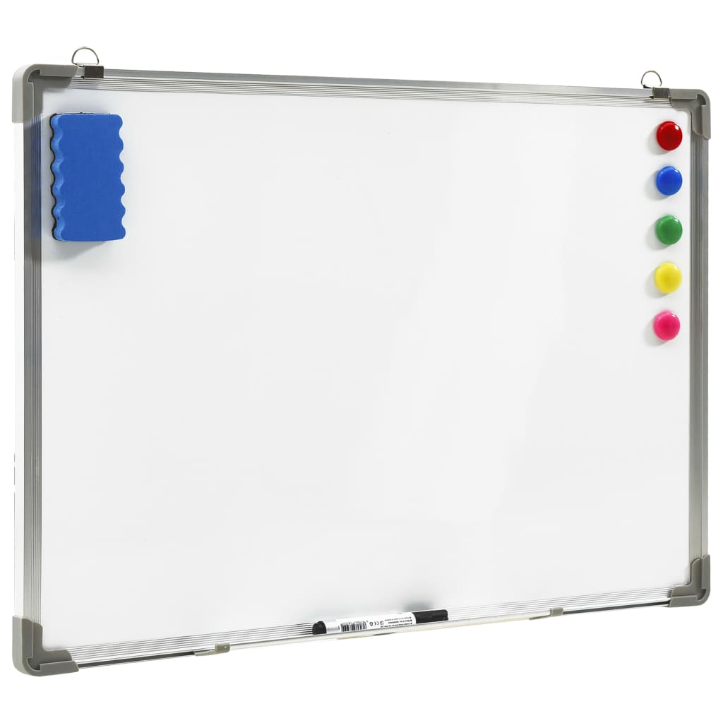 Magnetisches Whiteboard Weiß 50 x 35 cm Stahl