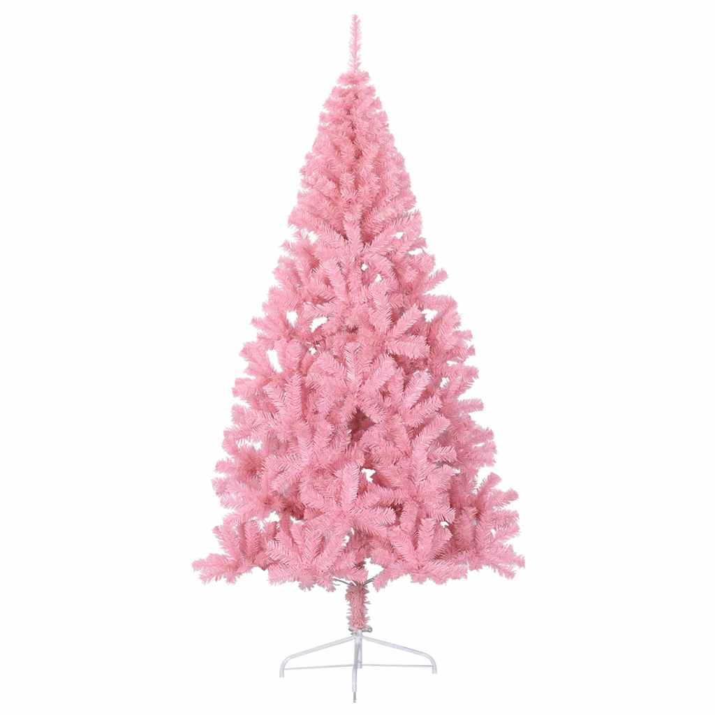 Künstlicher Halb-Weihnachtsbaum mit Ständer Grün 150 cm PVC