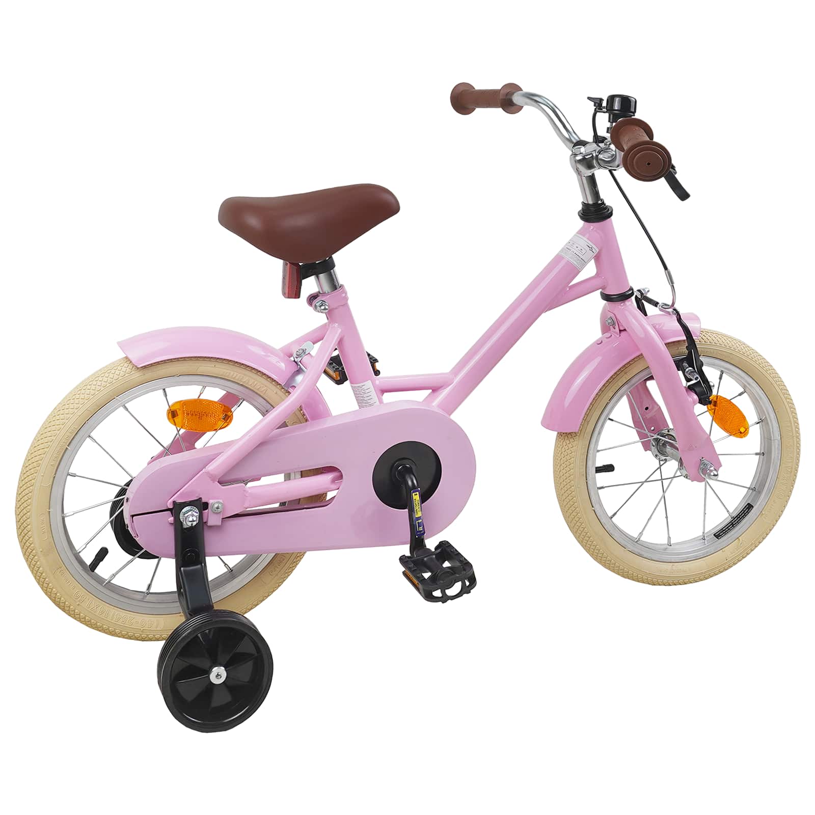 Kinderfahrrad 12 Zoll für 2-4 Jahre alt Hellrosa