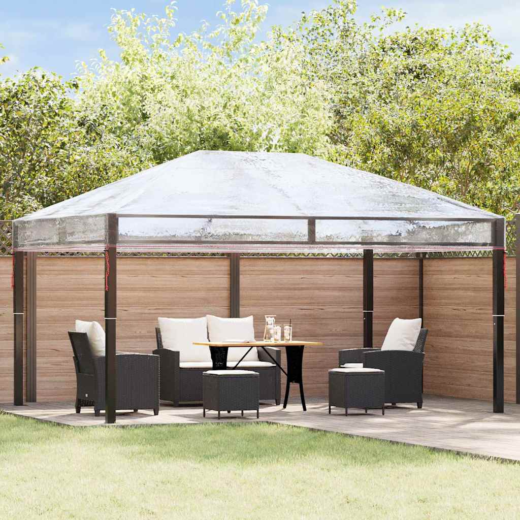 Ersatzbezug für Pavillon Transparent 300 x 300 x 26 cm PVC