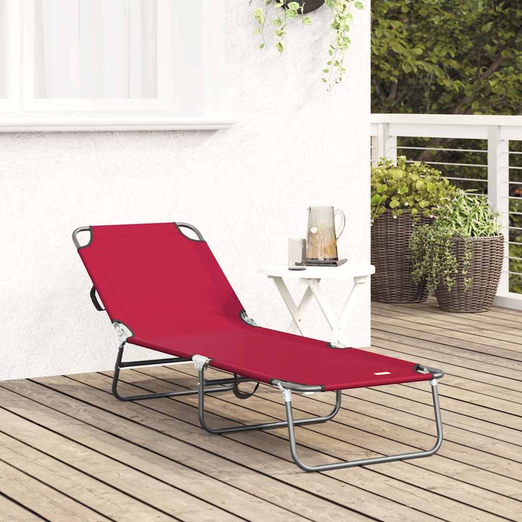 Klappbare Sonnenliege Blau 188 x 57 x 86,5 cm Polyester
