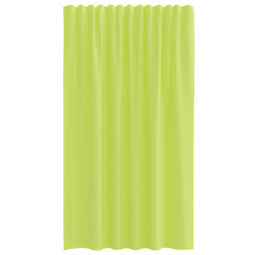Voile Vorhänge mit Ösen 2 Stk. Apfelgrün 140x140 cm