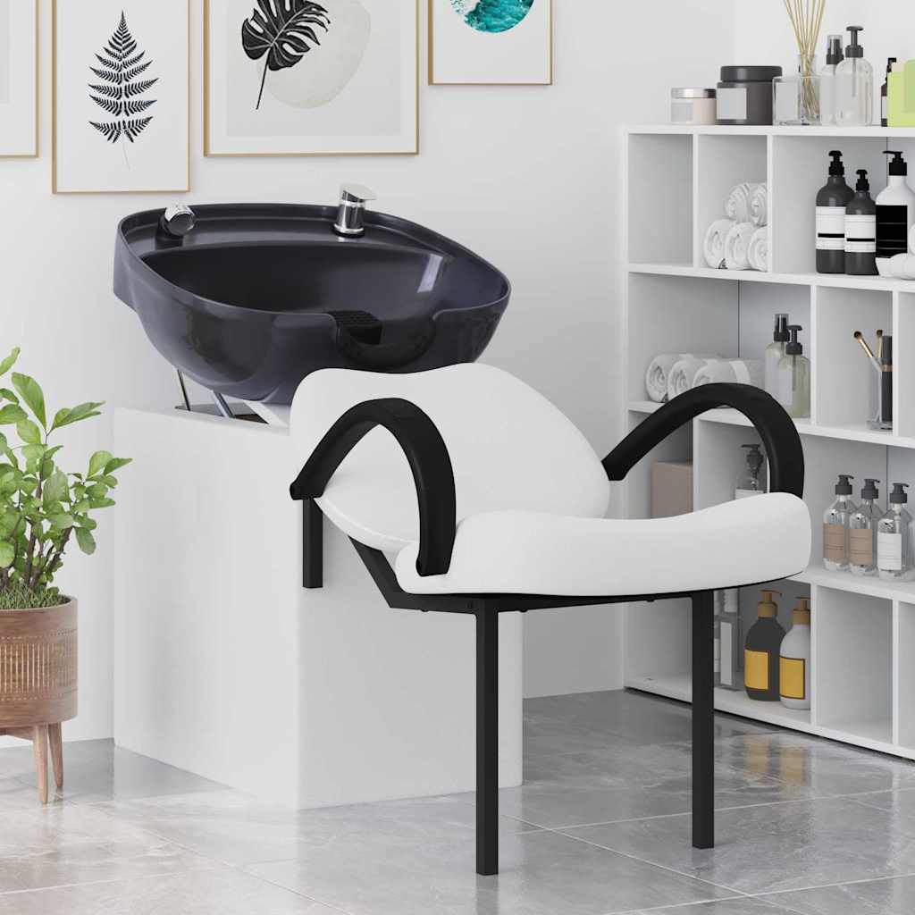 Shampoo Stuhl Schwarz 136 x 60 x 92 cm PVC