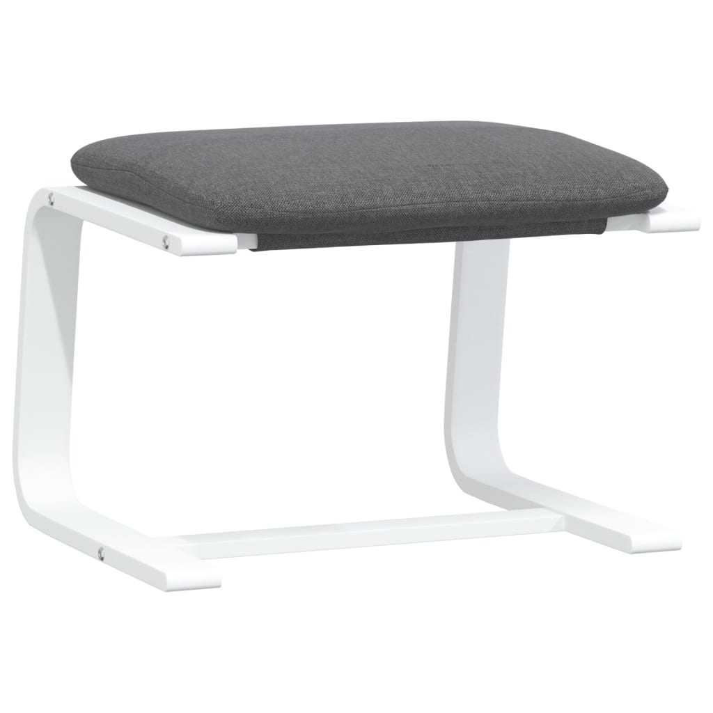 Fußhocker Creme 51x41x40 cm Stoff