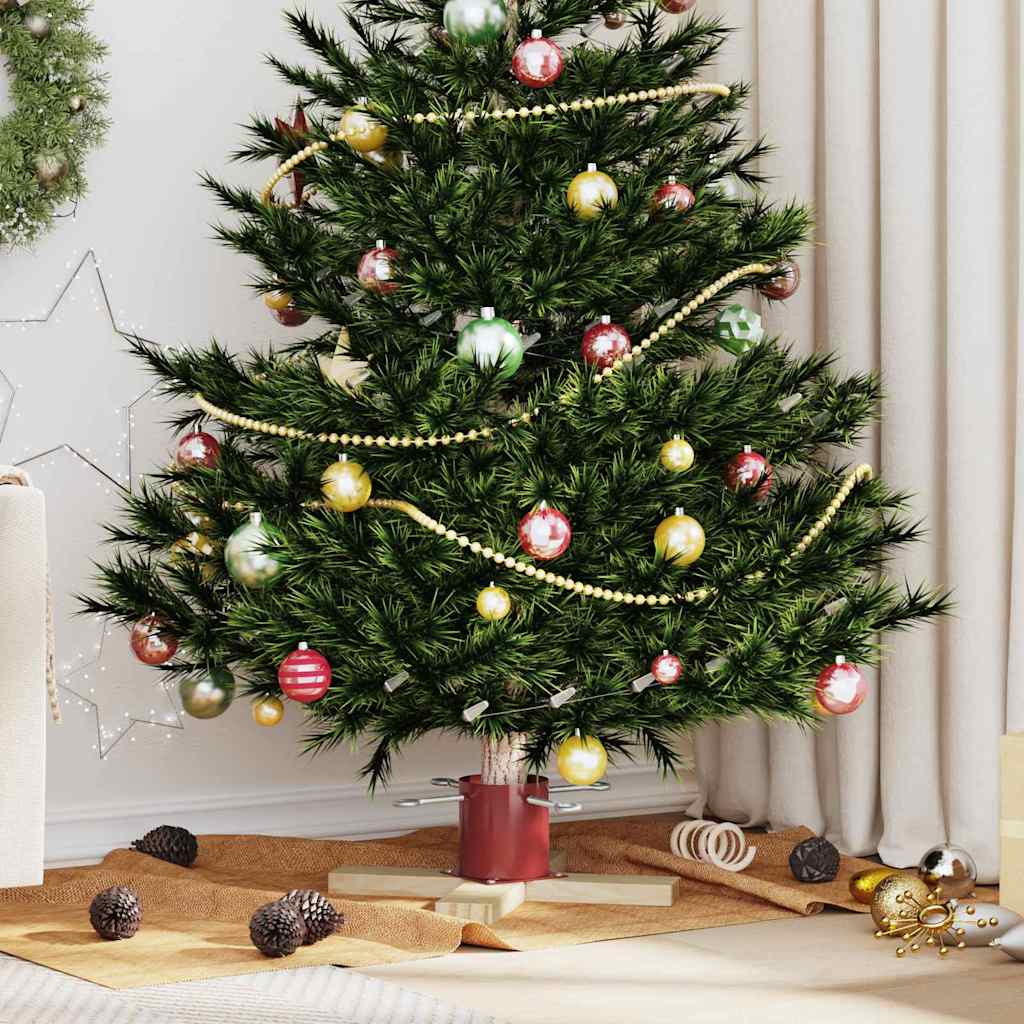 Weihnachtsbaumständer Grün 50 x 50 x 16 cm Massives Kiefernholz