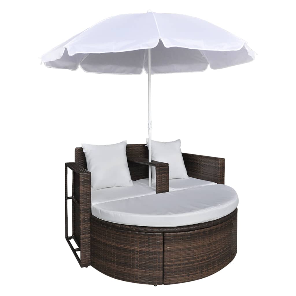 Garten-Sofa mit Kissen 8 pcs Beige und Hellgrau Poly-Rattan