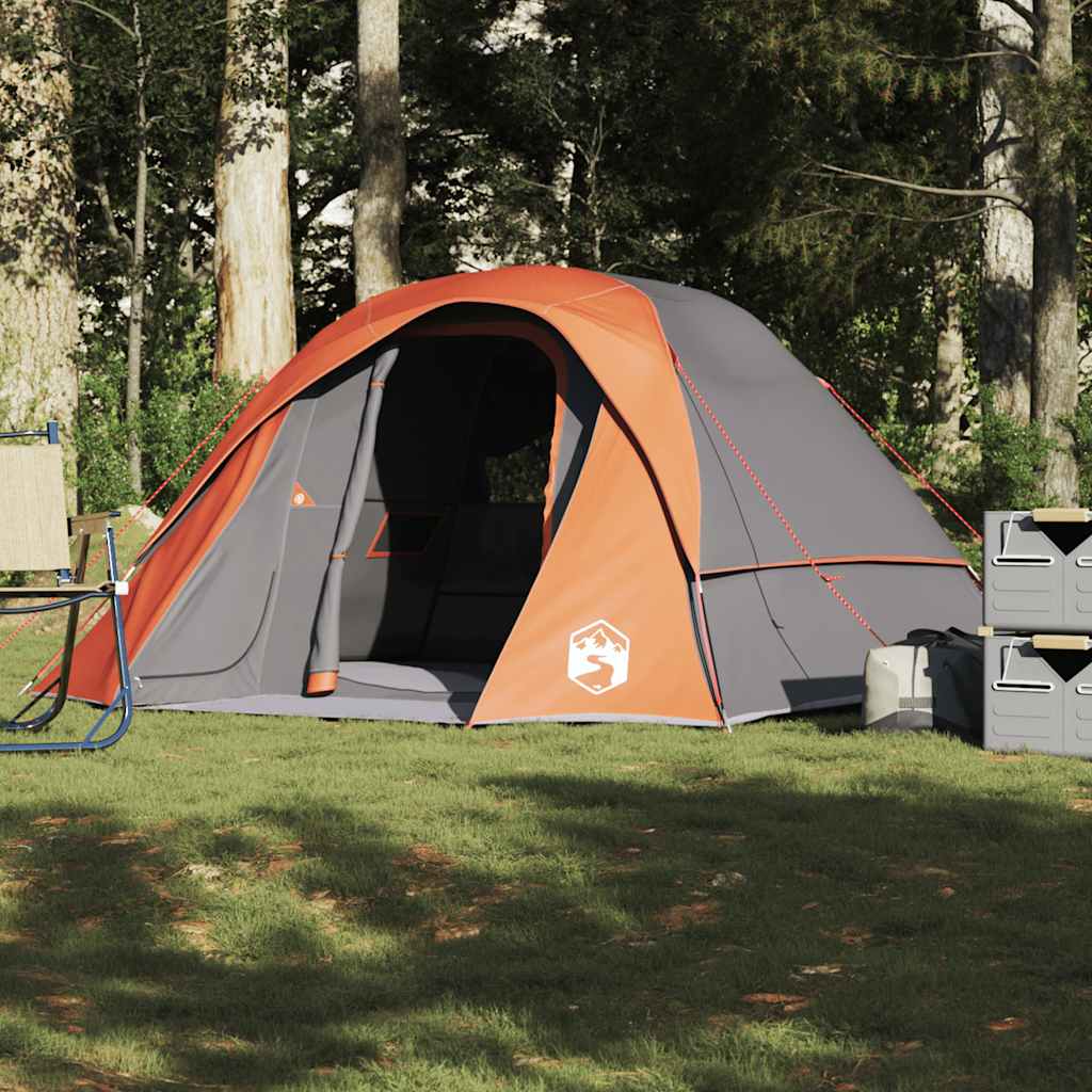 Campingzelt 4 Personen Grün Wasserdicht