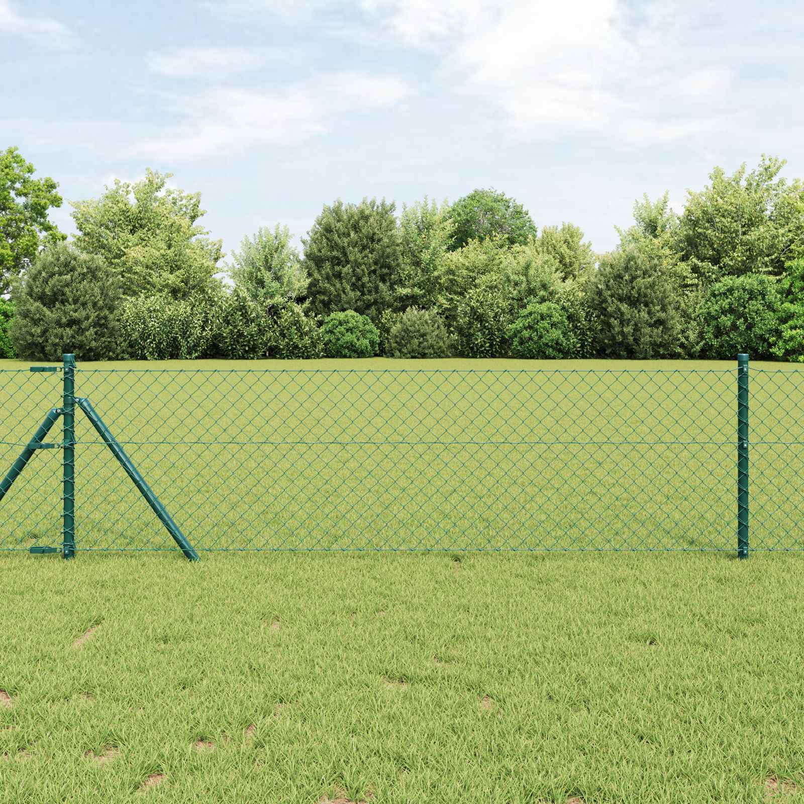 Maschendrahtzaun Verzinkter Stahl 15x1 m Silbern