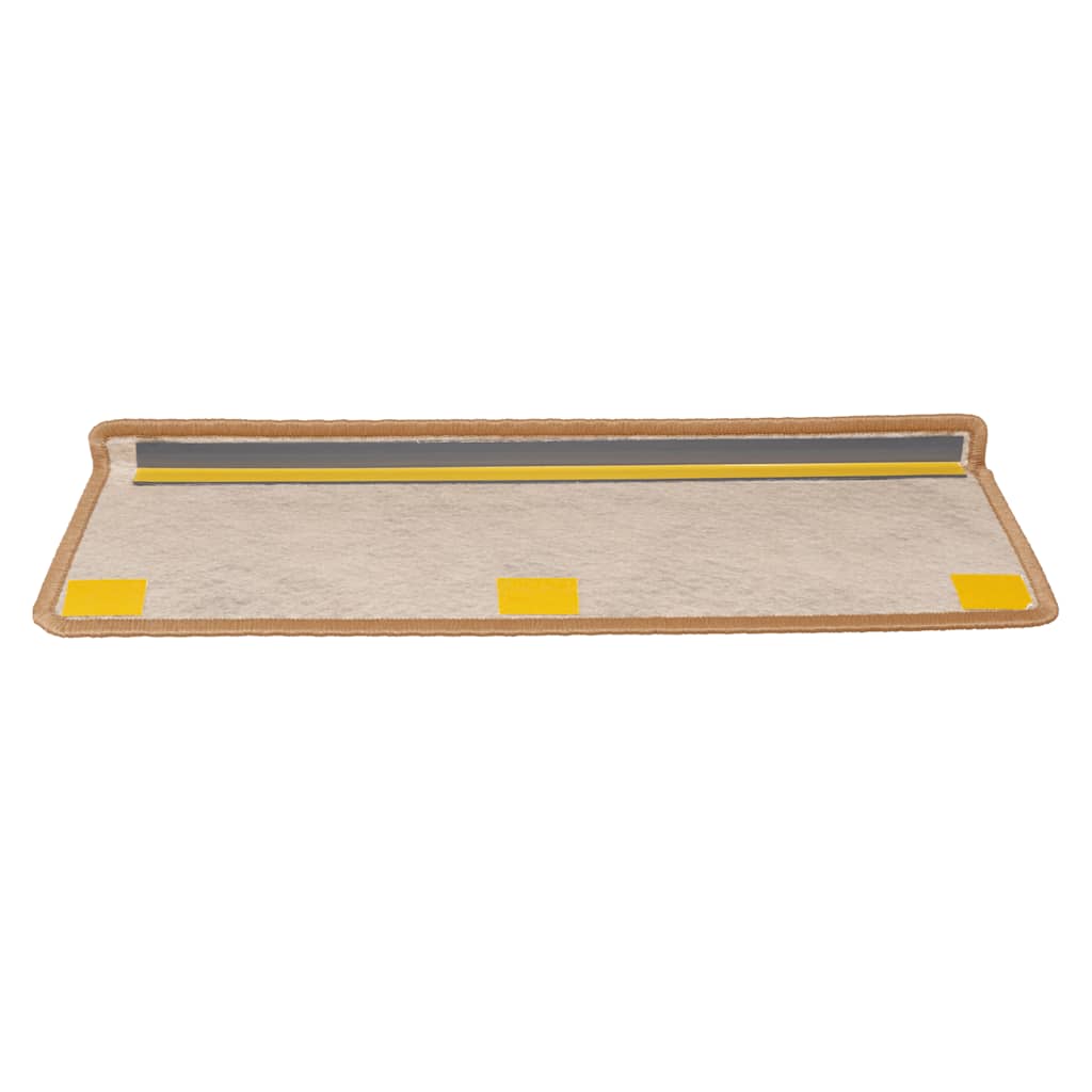 Treppenmatten Selbstklebend Sisal-Look 15 Stk. 65x21x4 Platina