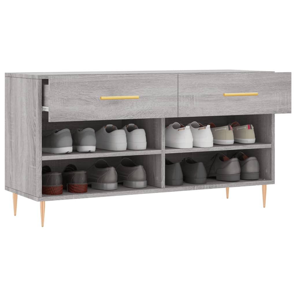 Schuhbank Weiß 102x35x55 cm Holzwerkstoff