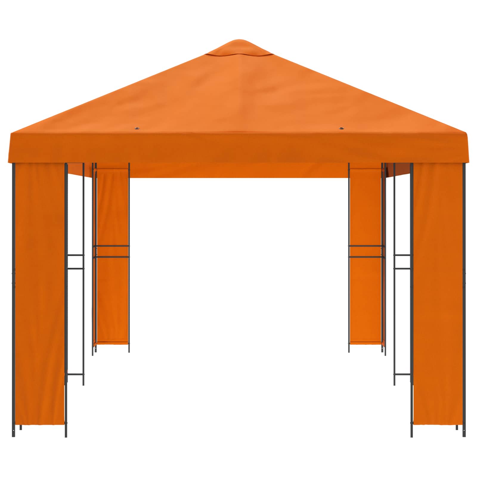 Garten Pavillon 6 x 3 m Beige Polyester und Stahl 190