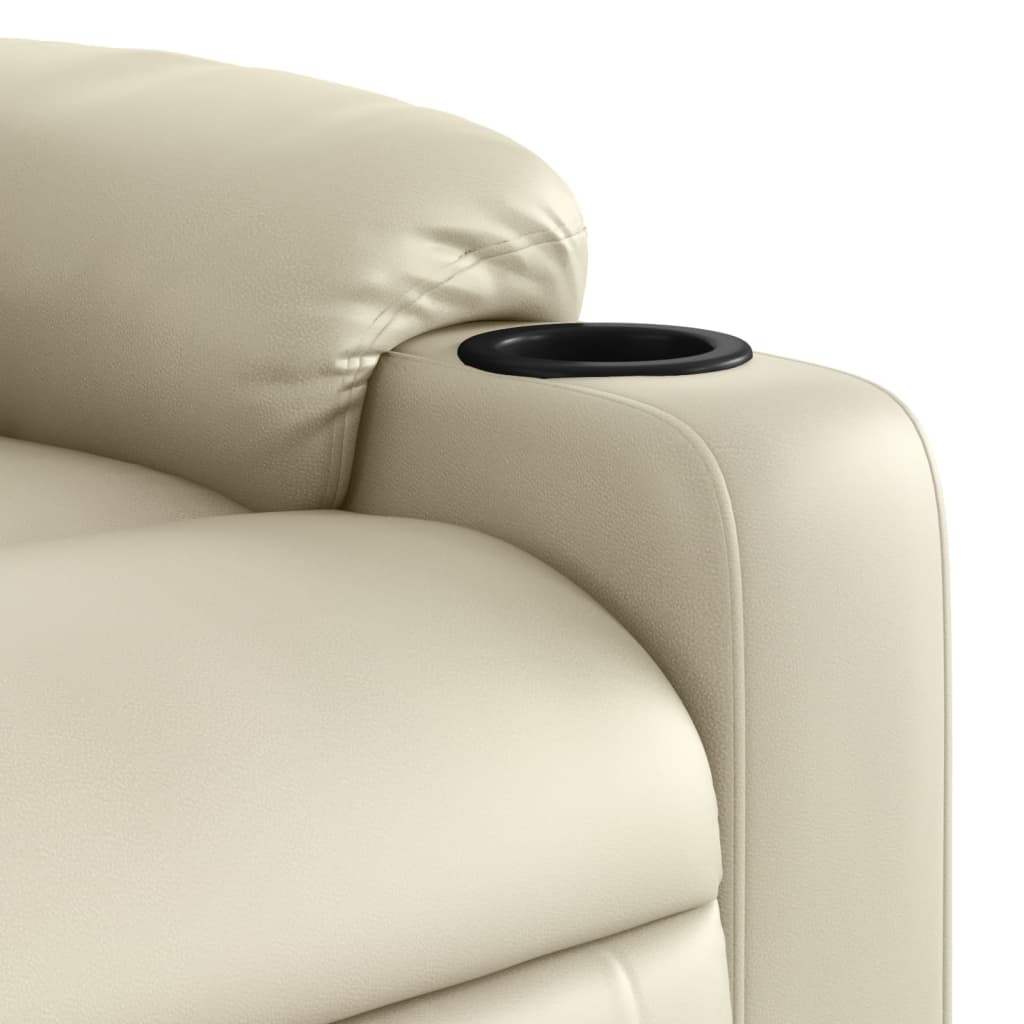 Massage-Relaxsessel, Kunstleder, Schwarz