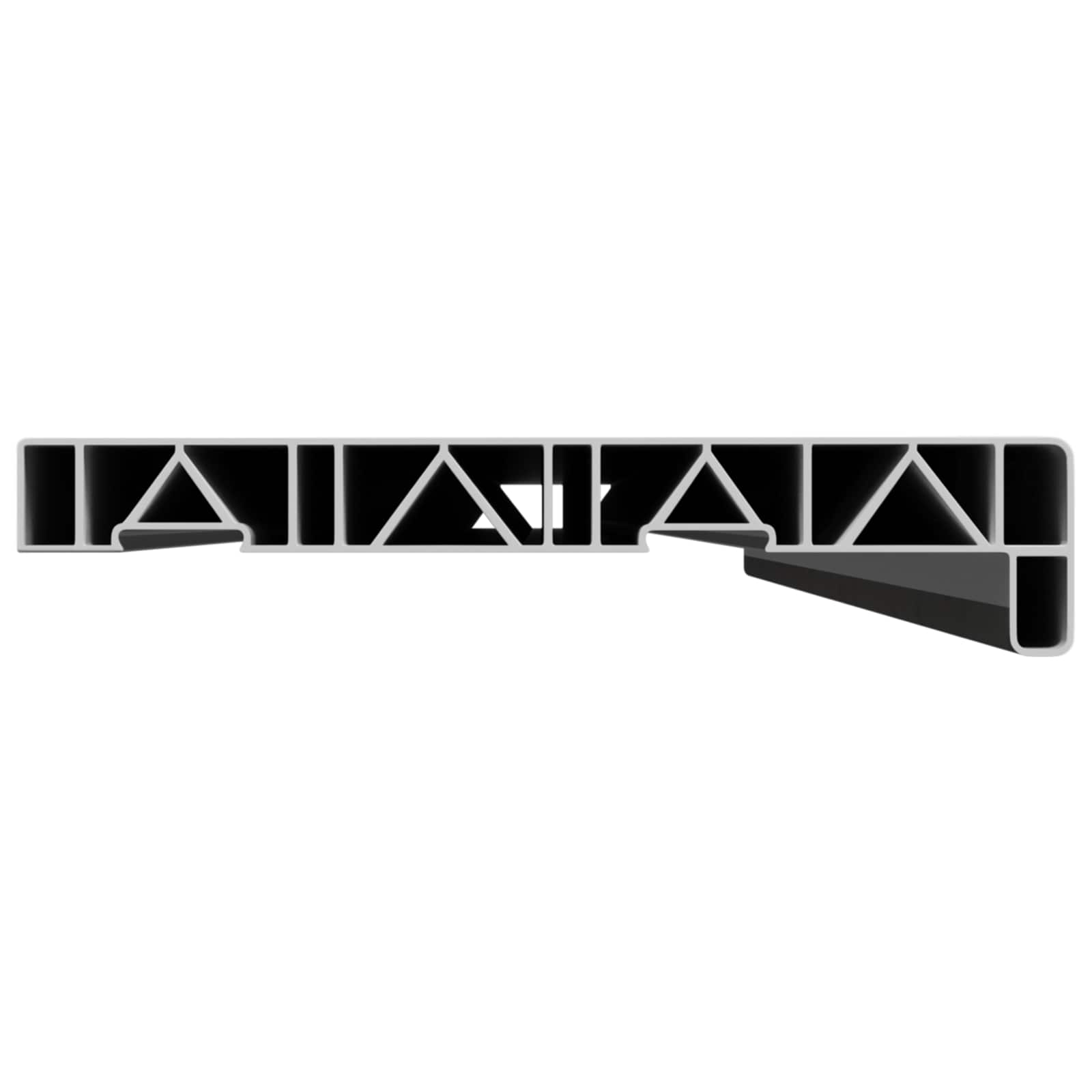 Fensterbank Weiß 60 x 10 x 4,5 cm PVC