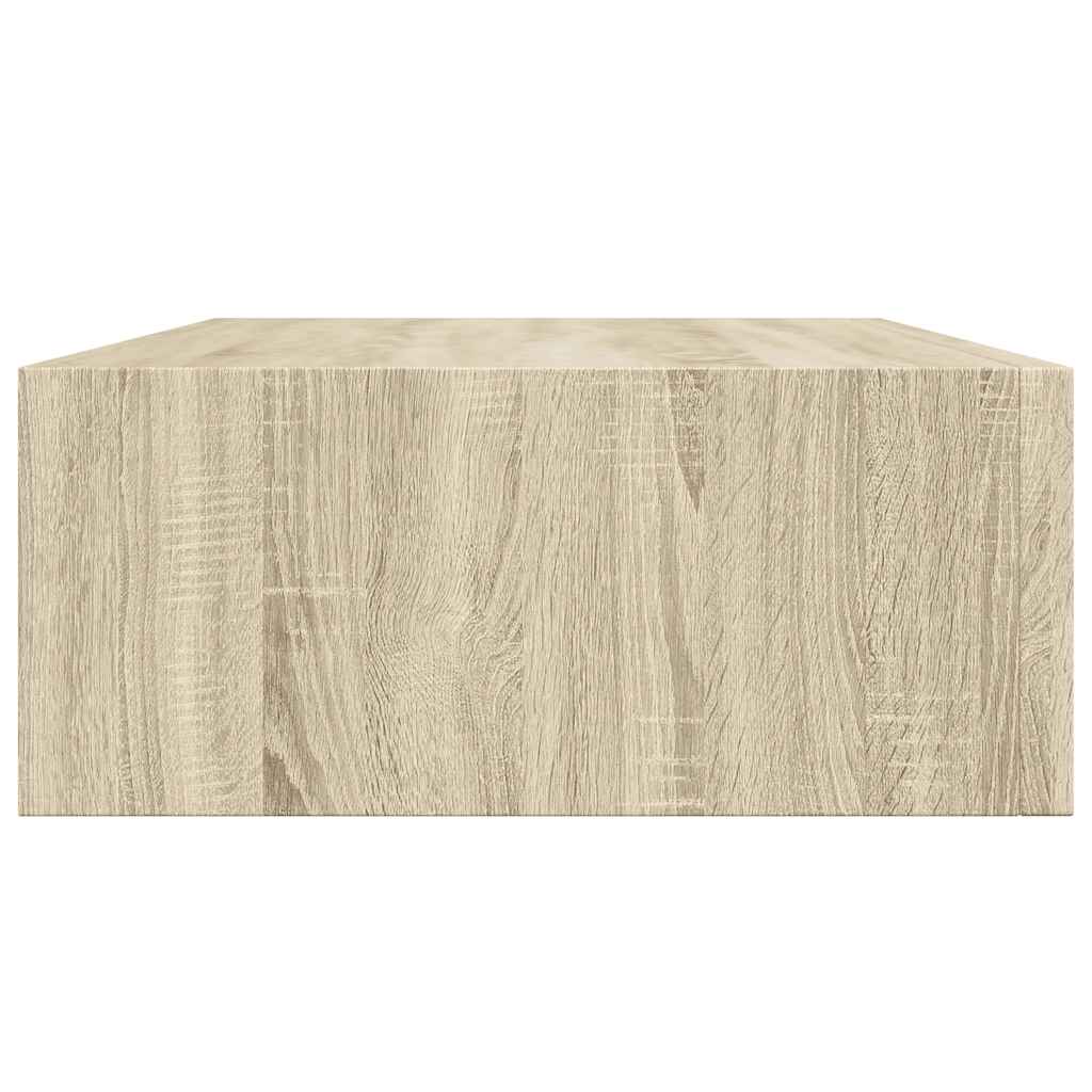 Wandregal mit Schublade Weiß 40x23,5x10 cm MDF