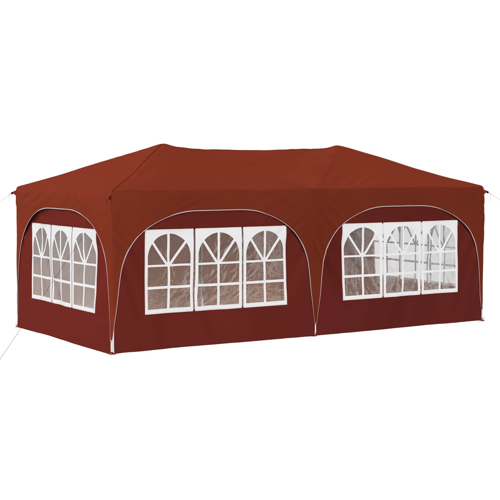 Pop-up Partyzelt 575 x 288 x 245 cm Creme Oxford-Stoff