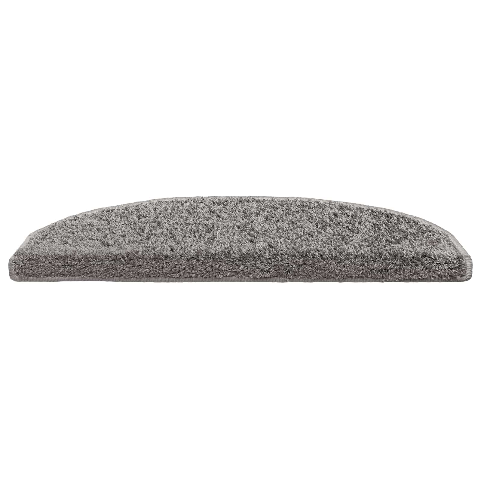 Stufenmatten 15 Stk. 56x17x3 cm Grau Halbrund