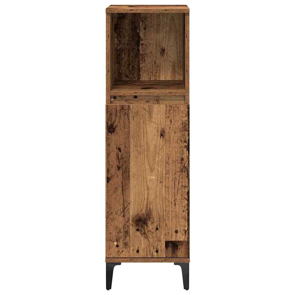3-tlg. Badmöbel-Set Räuchereiche Holzwerkstoff