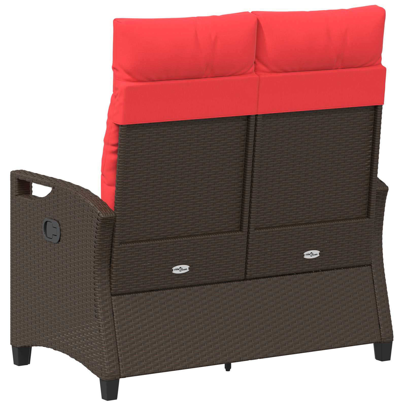 Gartenbank Schwarz 105 x 60 x 112 cm Stahl und Polyester