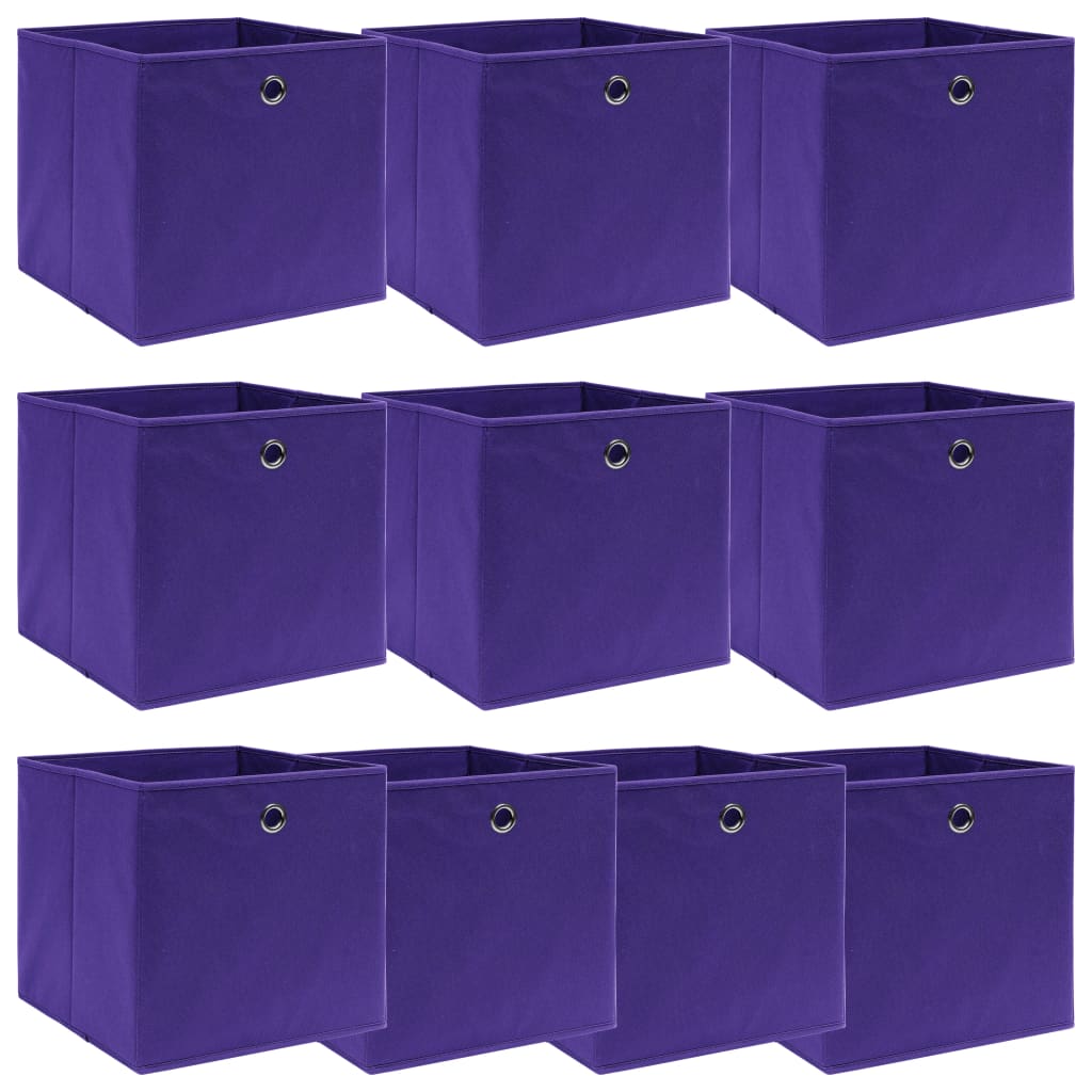 Aufbewahrungsboxen 4 Stk. Blau 32x32x32 cm Stoff