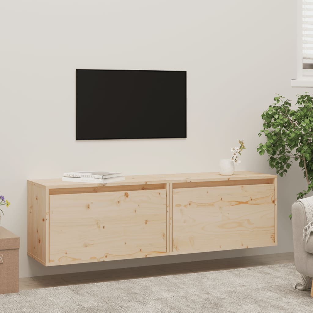 Wandschrank 60x30x35 cm Massivholz Kiefer