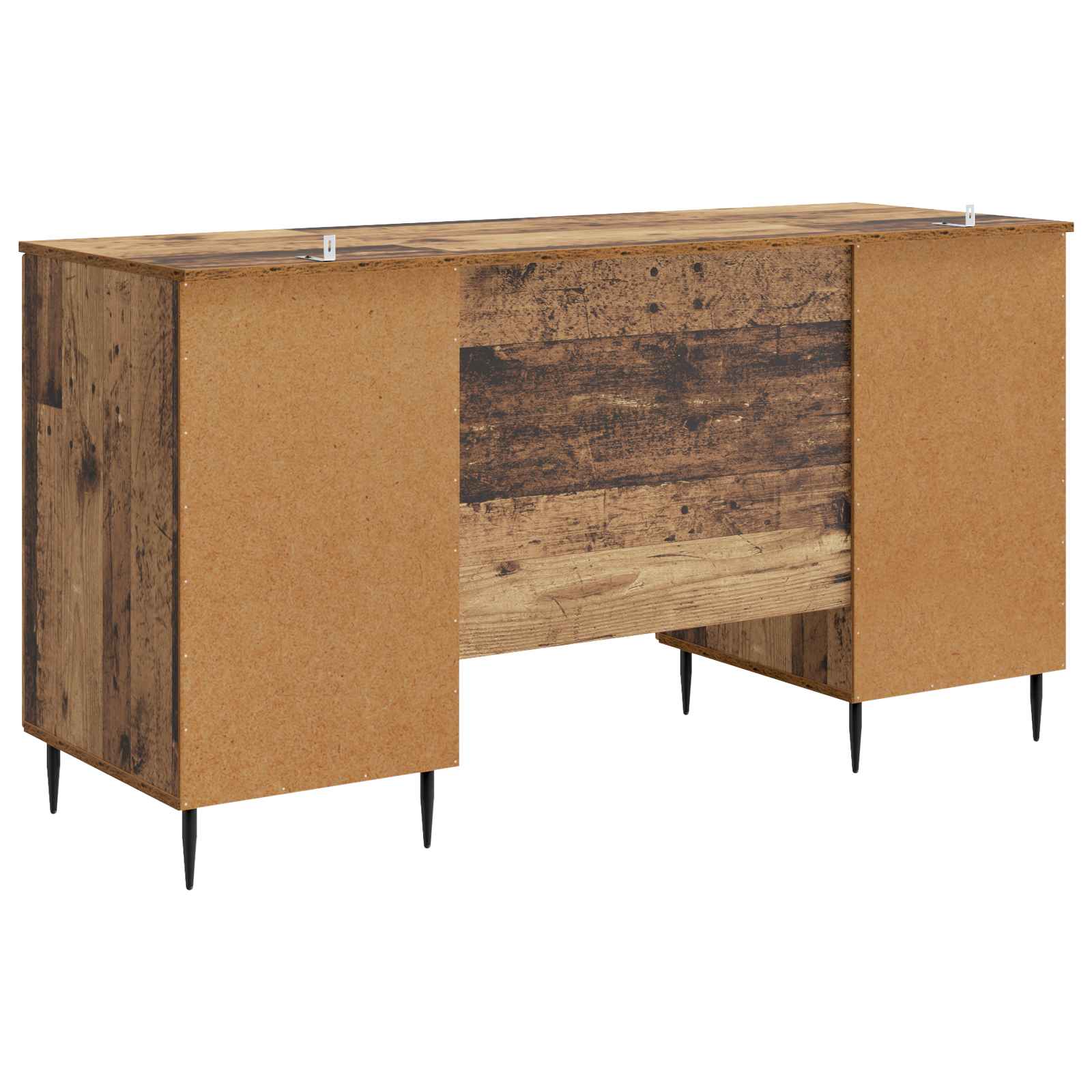 Schreibtisch mit Regal Schwarz 142,5 x 50 x 75 cm Holzwerkstoff