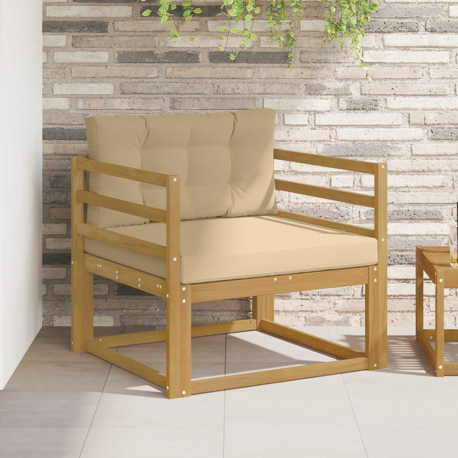 Outdoor Mittelsofa Natur