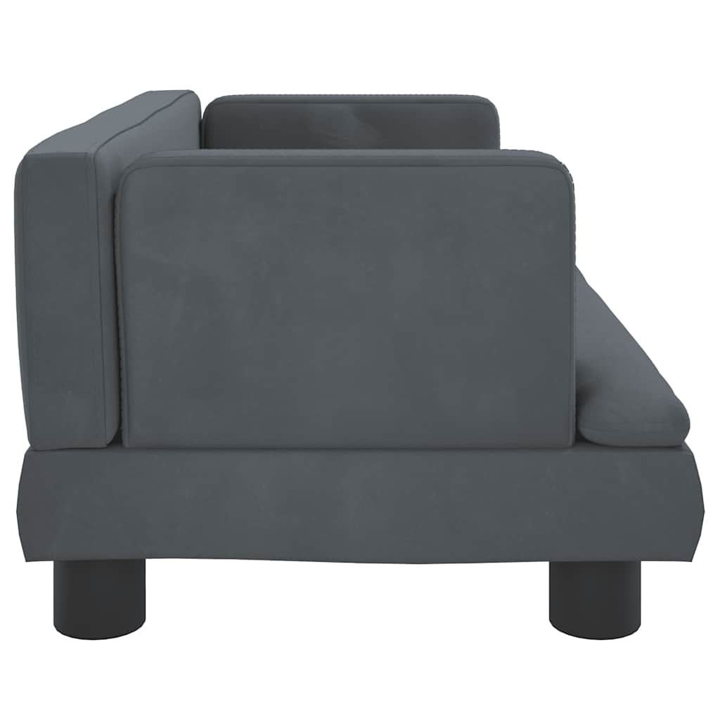 Hundebett Blau 80x45x30 cm Samt