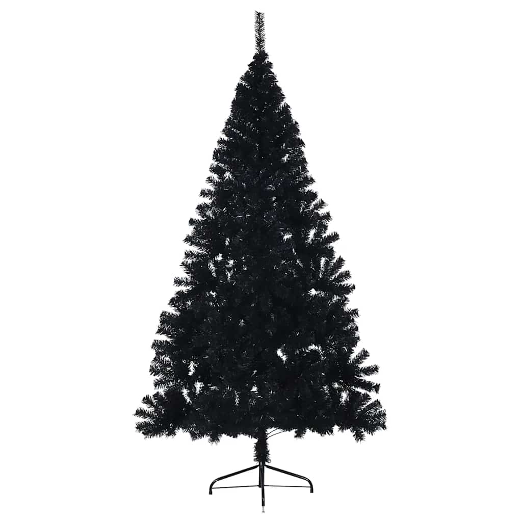 Künstlicher Halb-Weihnachtsbaum mit Ständer Grün 150 cm PVC