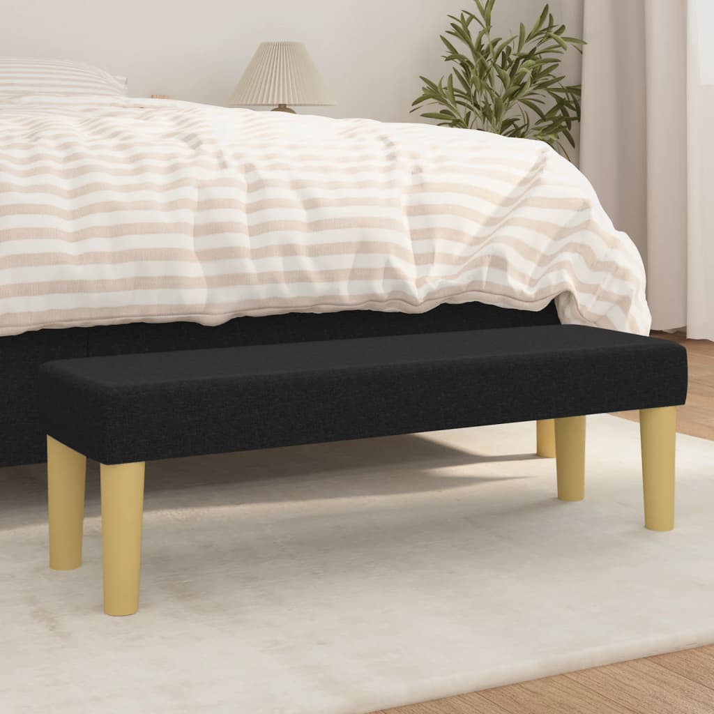 Sitzbank Hellgrau 70x30x30 cm Stoff