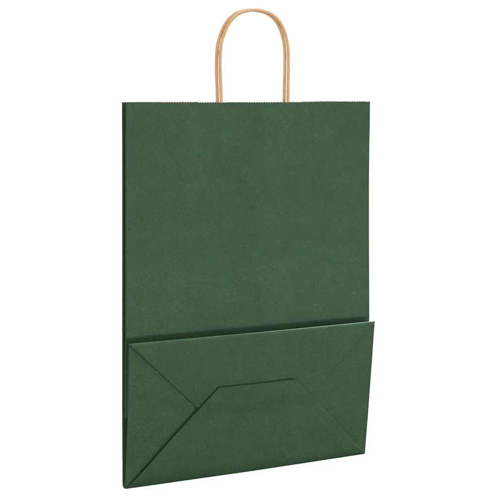 Papiertragetaschen 50 Stk. mit Henkeln Braun 21x11x36 cm