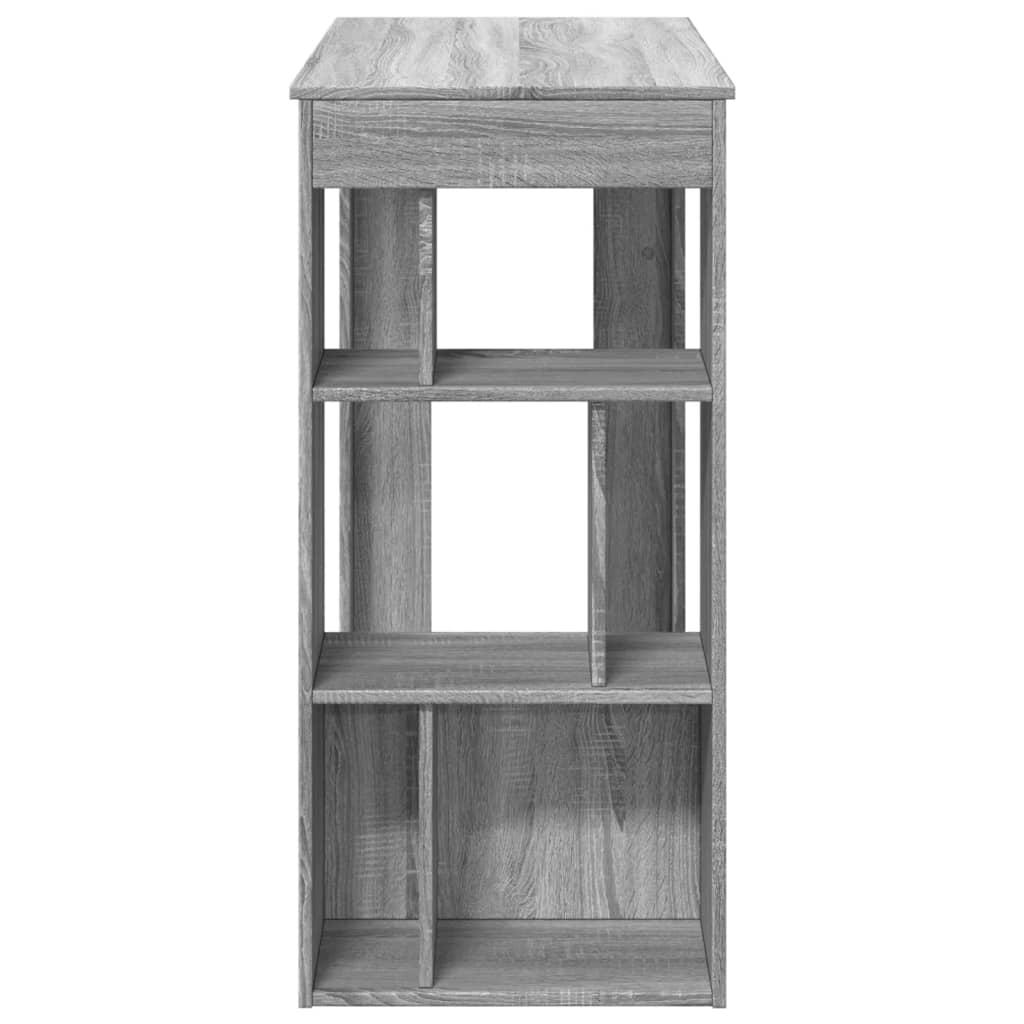 Bartisch Schwarz Eichen-Optik 102 x 50 x 103,5 cm Holzwerkstoff