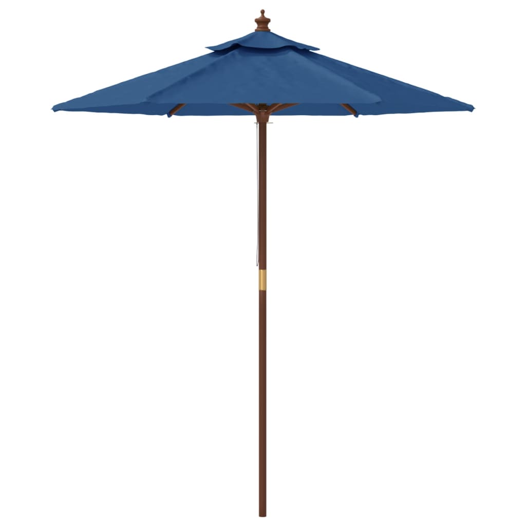 Sonnenschirm mit Holzmast Sandfarben 196x231 cm