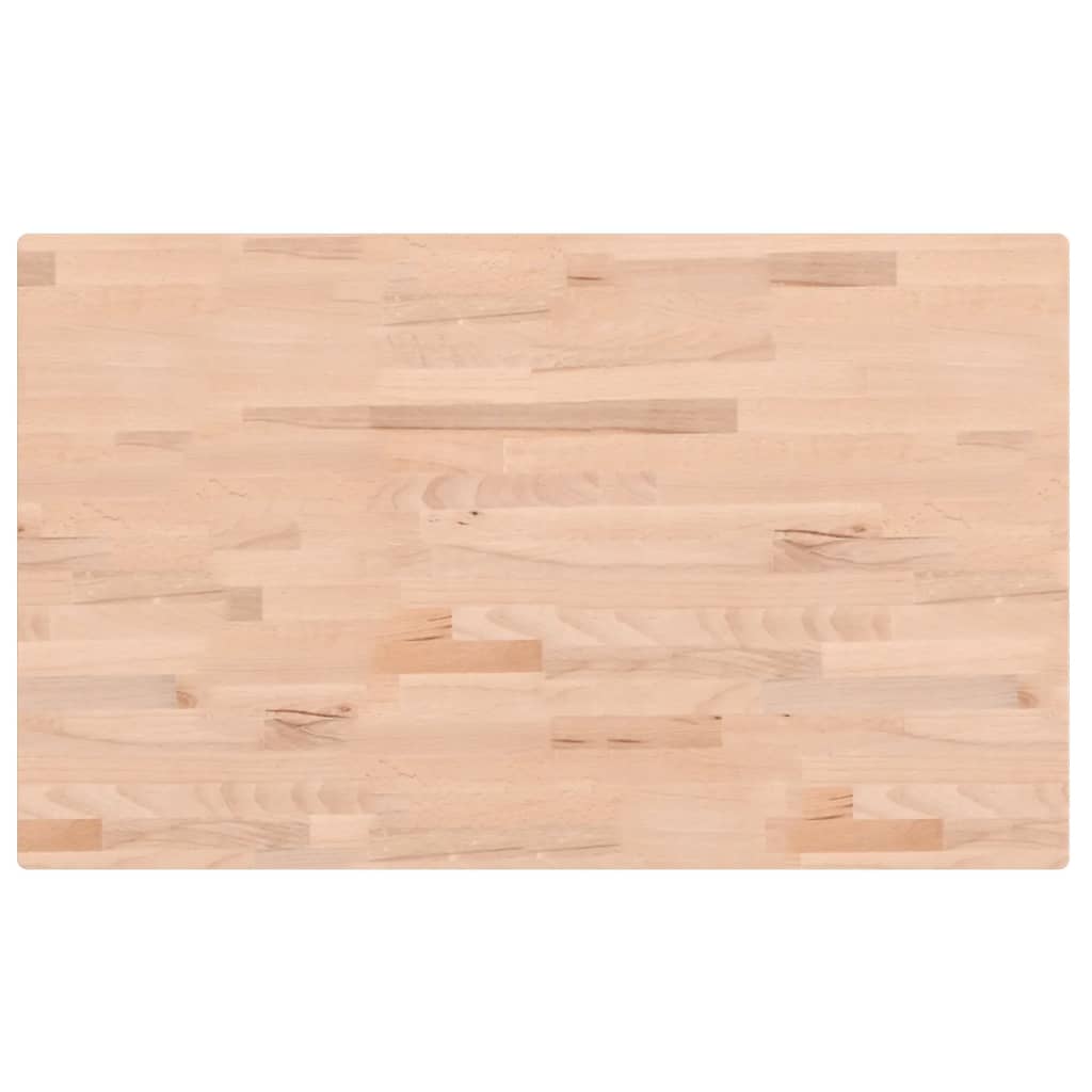 Tischplatte 80x40x1,5 cm Rechteckig Massivholz Buche
