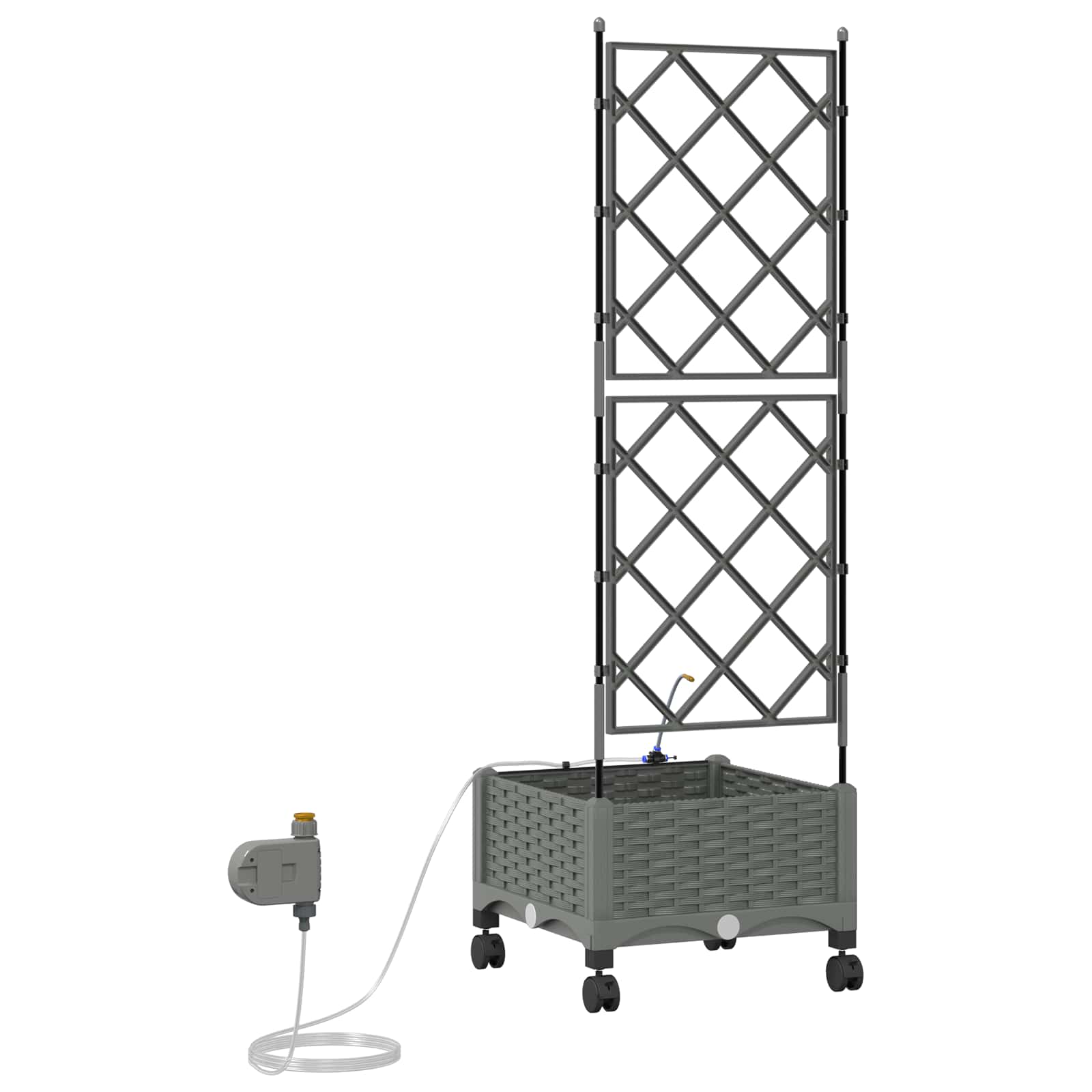 Garten-Pflanzgefäß 4 Stk. Braun 160 x 40 x 22 cm PP