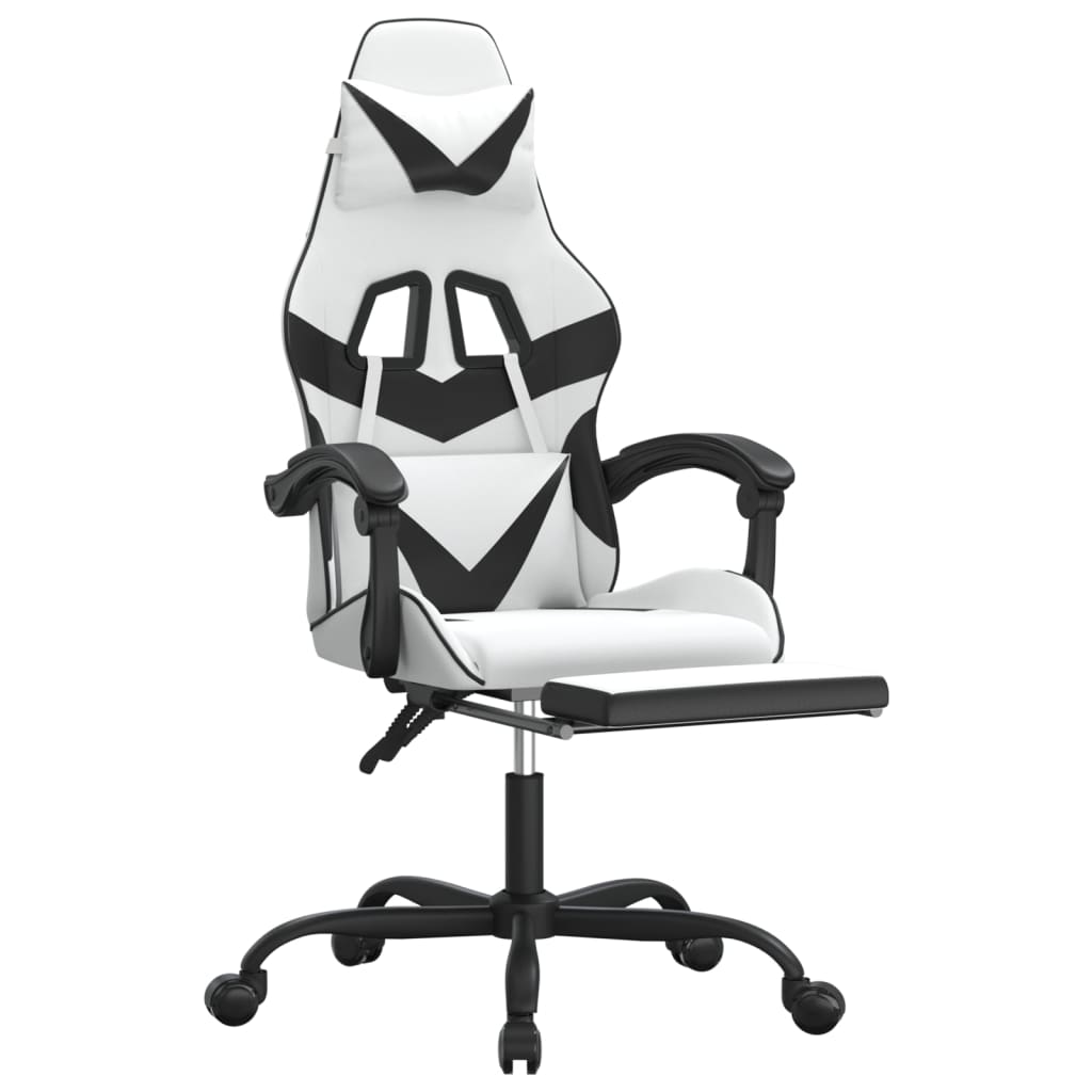 Gaming-Stuhl Drehbar Schwarz und Rot Kunstleder
