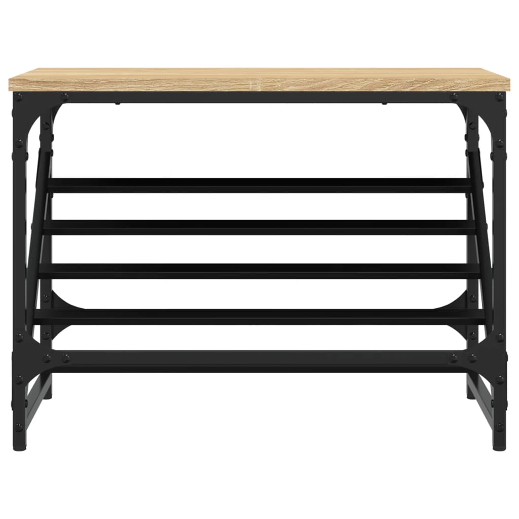 Schuhregal Schwarz 60x30x45 cm Holzwerkstoff